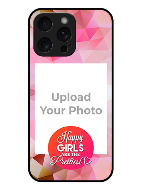 Custom iPhone 15 Pro Max Custom Glass Phone Case - Abstract Triangle Design