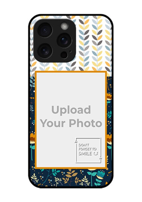 iPhone 15 Pro Max Custom Glass Phone Case - Pattern Design