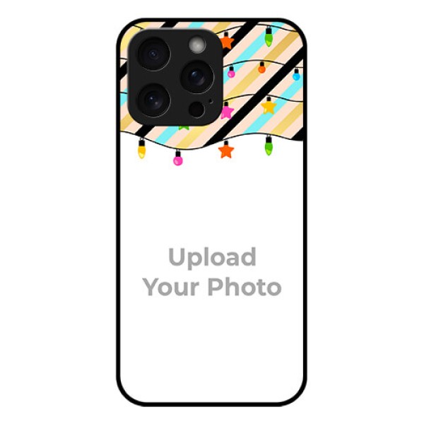 iPhone 15 Pro Max Custom Glass Phone Case - Lights Hanging Design