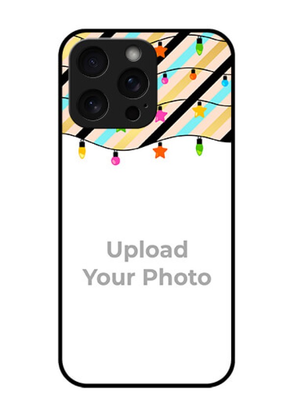 iPhone 15 Pro Max Custom Glass Phone Case - Lights Hanging Design