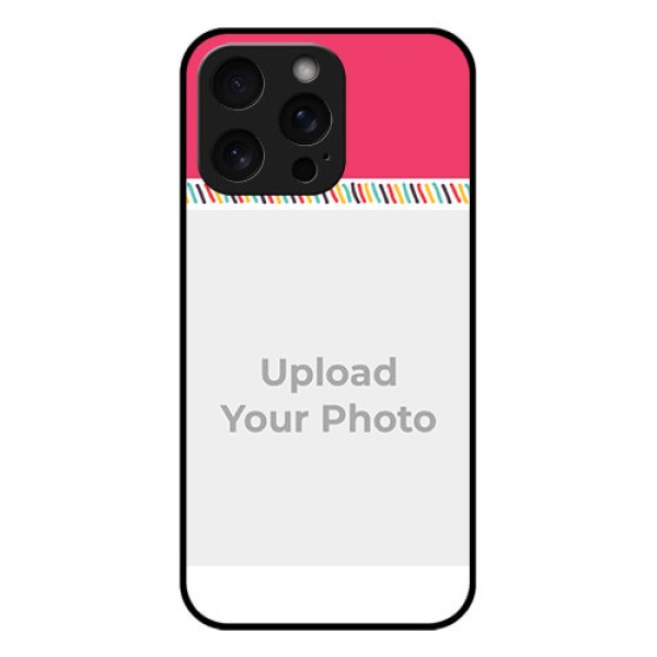 iPhone 15 Pro Max Custom Glass Phone Case - Line Art Design