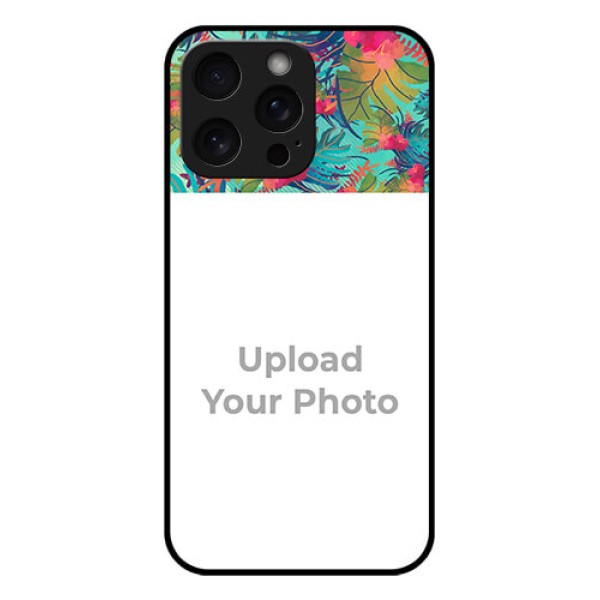 iPhone 15 Pro Max Custom Glass Phone Case - Watercolor Floral Design iPhone 15 Pro Max Custom Glass Phone Case - Watercolor Floral Design