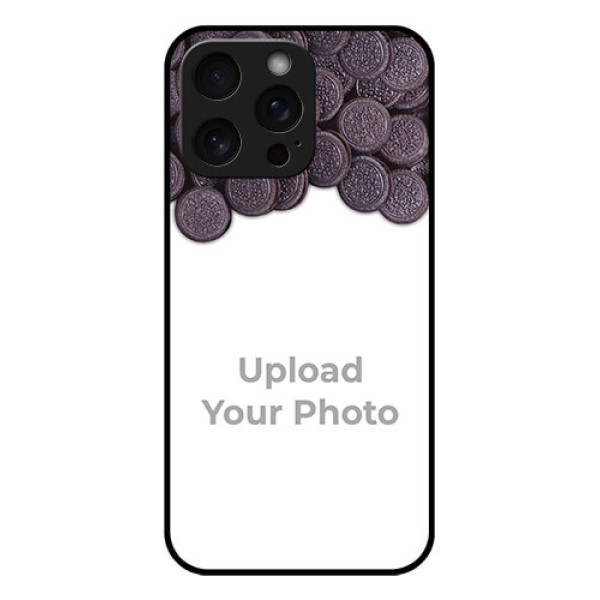 iPhone 15 Pro Max Custom Glass Phone Case - With Oreo Biscuit Design