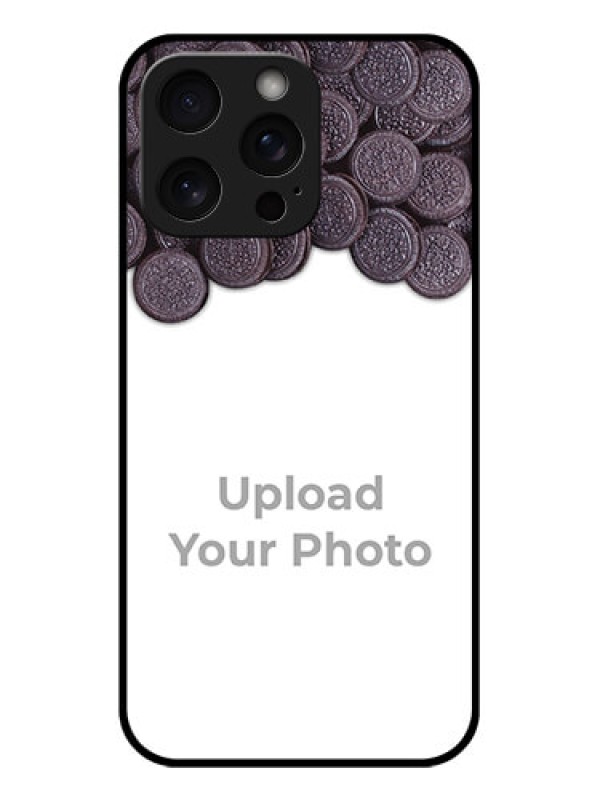 Custom iPhone 15 Pro Max Custom Glass Phone Case - With Oreo Biscuit Design
