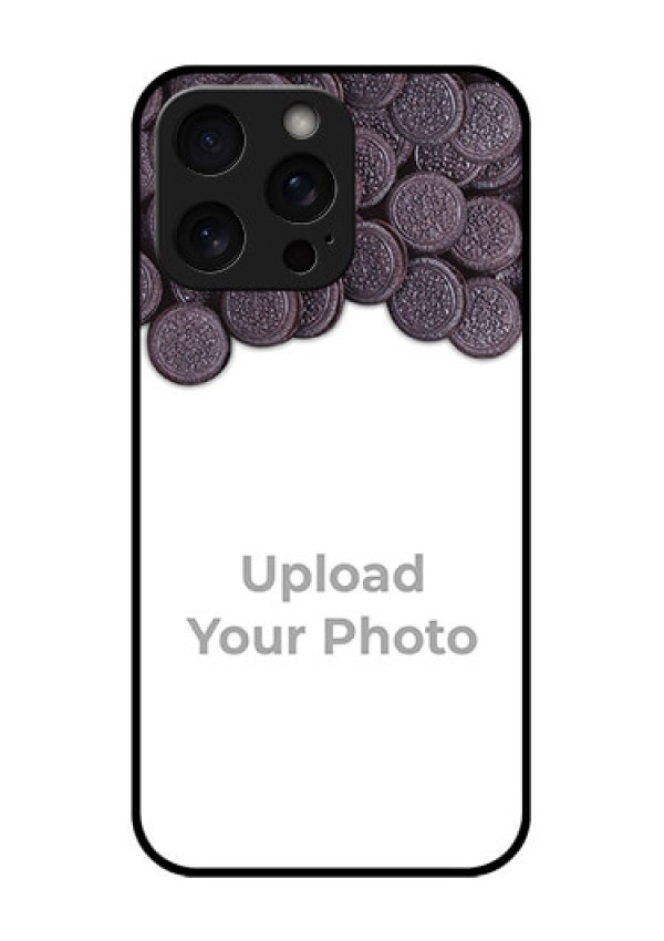 iPhone 15 Pro Max Custom Glass Phone Case - With Oreo Biscuit Design