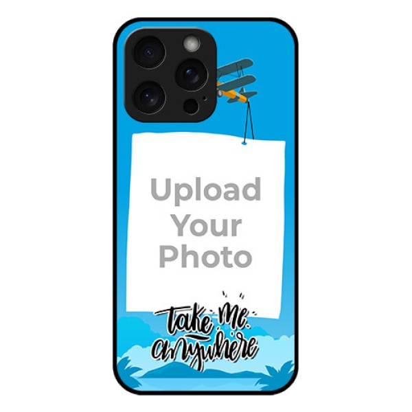 iPhone 15 Pro Max Custom Glass Phone Case - Traveller Design