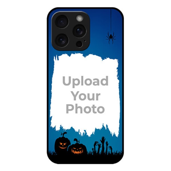 iPhone 15 Pro Max Custom Glass Phone Case - With Pro Halloween Design iPhone 15 Pro Max Custom Glass Phone Case - With Pro Halloween Design