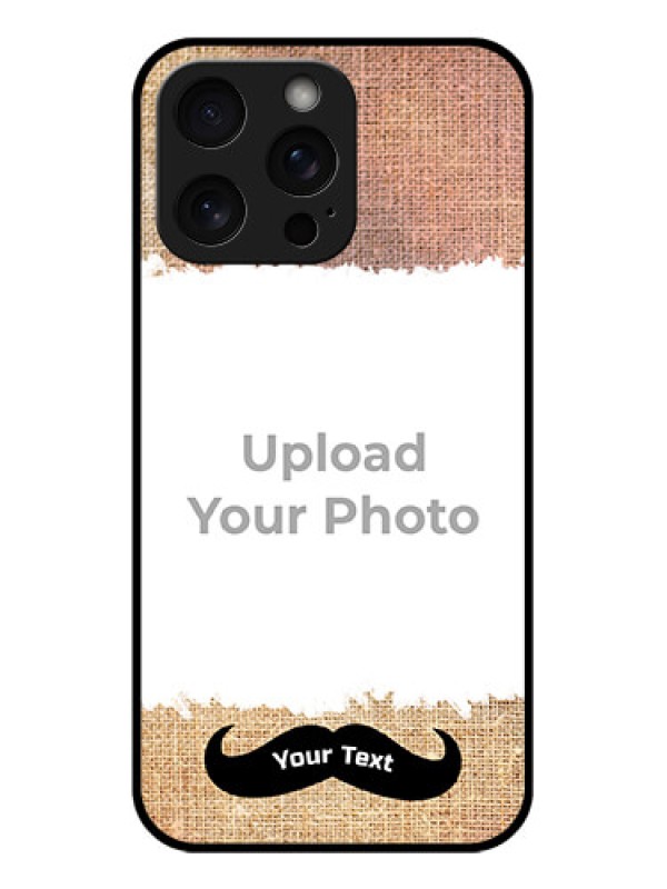 Custom iPhone 15 Pro Max Custom Glass Phone Case - With Texture Design