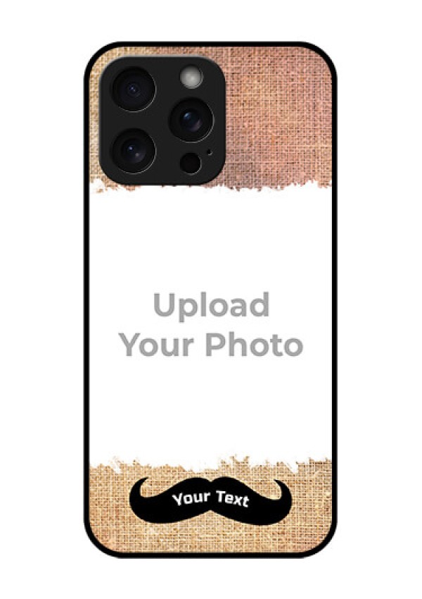 iPhone 15 Pro Max Custom Glass Phone Case - With Texture Design