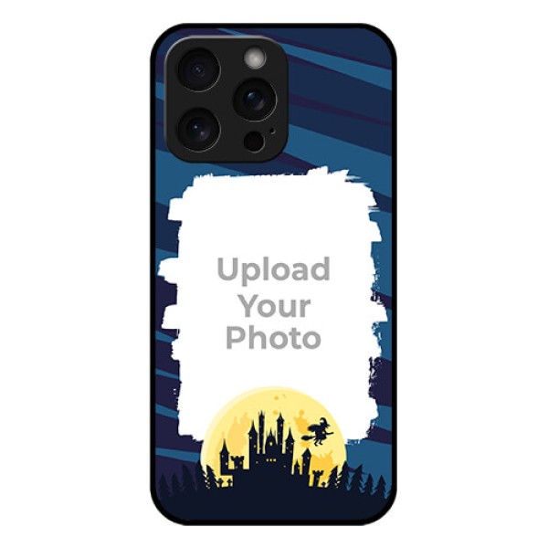 iPhone 15 Pro Max Custom Glass Phone Case - Halloween Witch Design