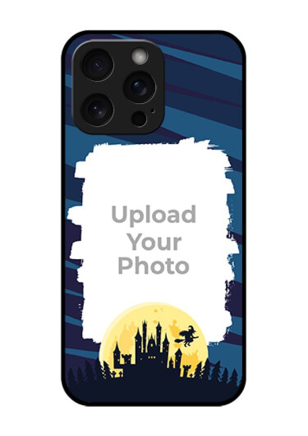 iPhone 15 Pro Max Custom Glass Phone Case - Halloween Witch Design