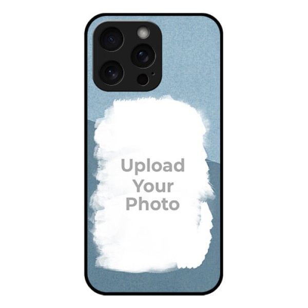 iPhone 15 Pro Max Custom Glass Phone Case - Grunge Line Art Design