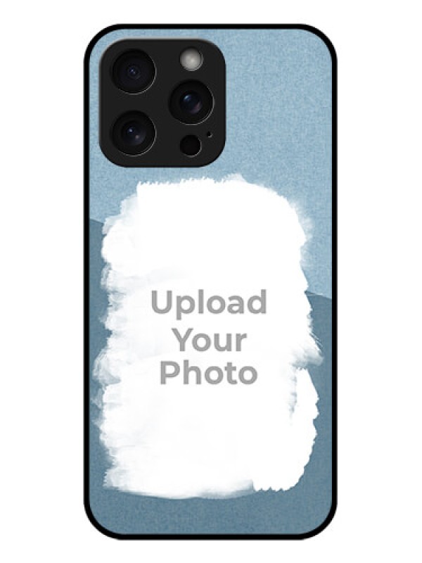 Custom iPhone 15 Pro Max Custom Glass Phone Case - Grunge Line Art Design