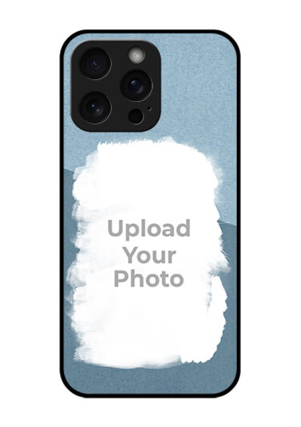 iPhone 15 Pro Max Custom Glass Phone Case - Grunge Line Art Design