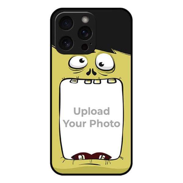 iPhone 15 Pro Max Custom Glass Phone Case - Cartoon Monster Back Case Design iPhone 15 Pro Max Custom Glass Phone Case - Cartoon Monster Back Case Design