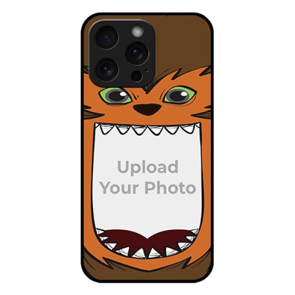 iPhone 15 Pro Max Custom Glass Phone Case - Owl Monster Back Case Design iPhone 15 Pro Max Custom Glass Phone Case - Owl Monster Back Case Design