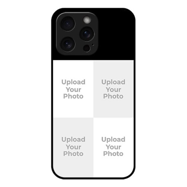 iPhone 15 Pro Max Custom Glass Phone Case - 4 Image Holder Design