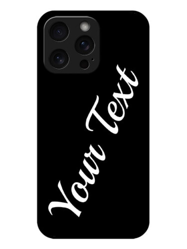 Custom iPhone 15 Pro Max Custom Glass Phone Case - With Your Name Design