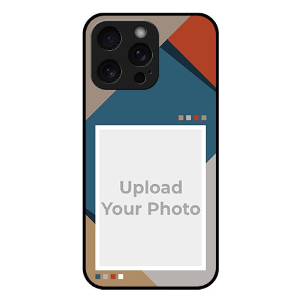 iPhone 15 Pro Max Custom Glass Phone Case - Retro Color Pallet Design iPhone 15 Pro Max Custom Glass Phone Case - Retro Color Pallet Design