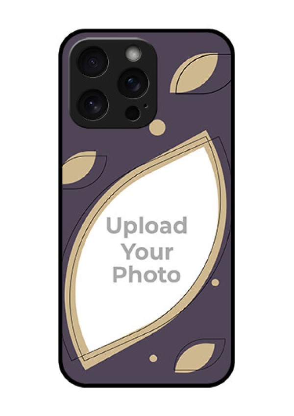iPhone 15 Pro Max Custom Glass Phone Case - Falling Leaf Design