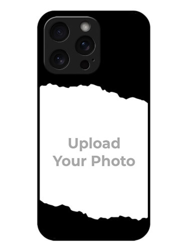 Custom iPhone 15 Pro Max Custom Glass Phone Case - Tear - Off Design