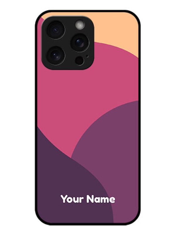 Custom iPhone 15 Pro Max Custom Glass Phone Case - Mixed Multi - Colour Abstract Art Design