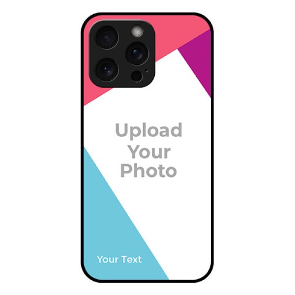 iPhone 15 Pro Max Custom Glass Phone Case - Stacked Triple Colour Design iPhone 15 Pro Max Custom Glass Phone Case - Stacked Triple Colour Design