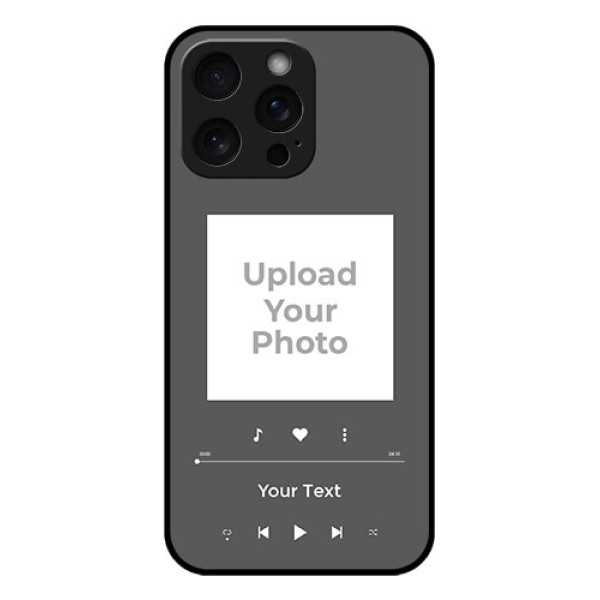 iPhone 15 Pro Max Custom Glass Phone Case - Play The Music Design