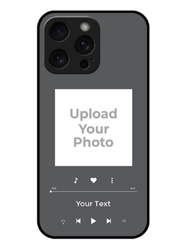 Custom iPhone 15 Pro Max Custom Glass Phone Case - Play The Music Design