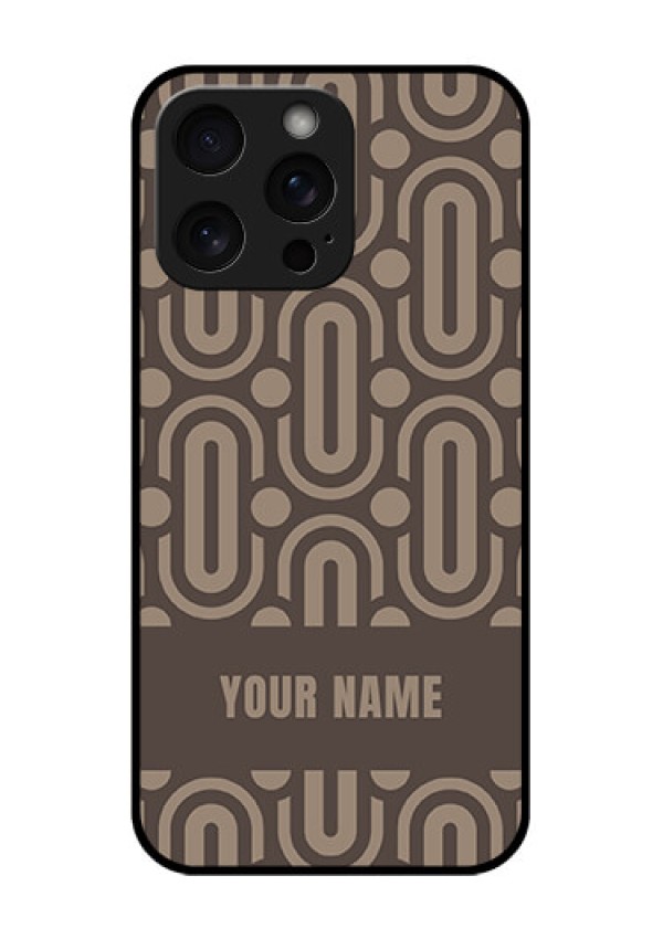 iPhone 15 Pro Max Custom Glass Phone Case - Captivating Zero Pattern Design