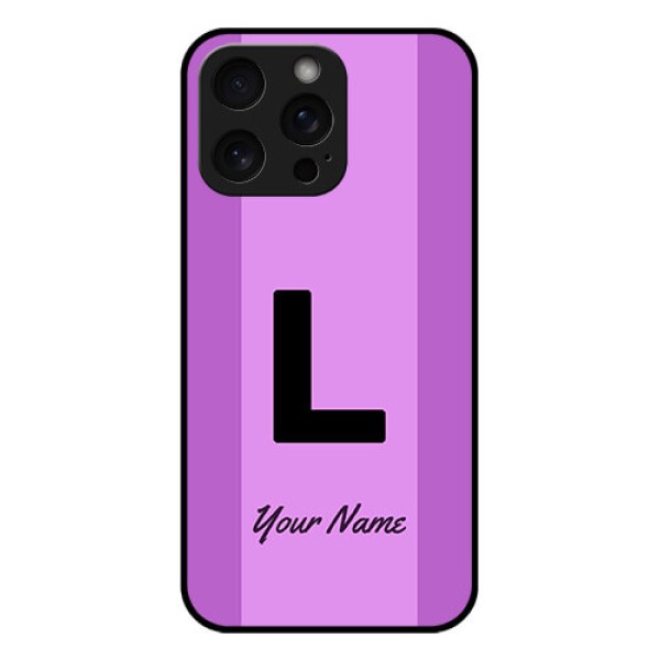 iPhone 15 Pro Max Custom Glass Phone Case - Tricolor Custom Text Design iPhone 15 Pro Max Custom Glass Phone Case - Tricolor Custom Text Design