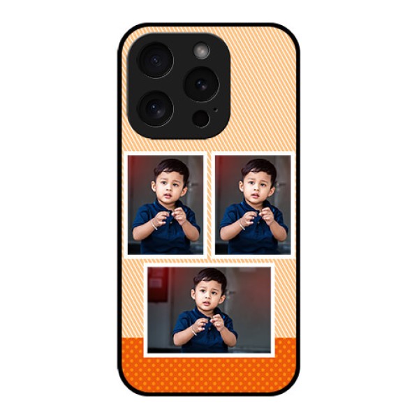Apple iPhone 15 Pro Custom Glass Phone Case - Bulk Photos Upload Design