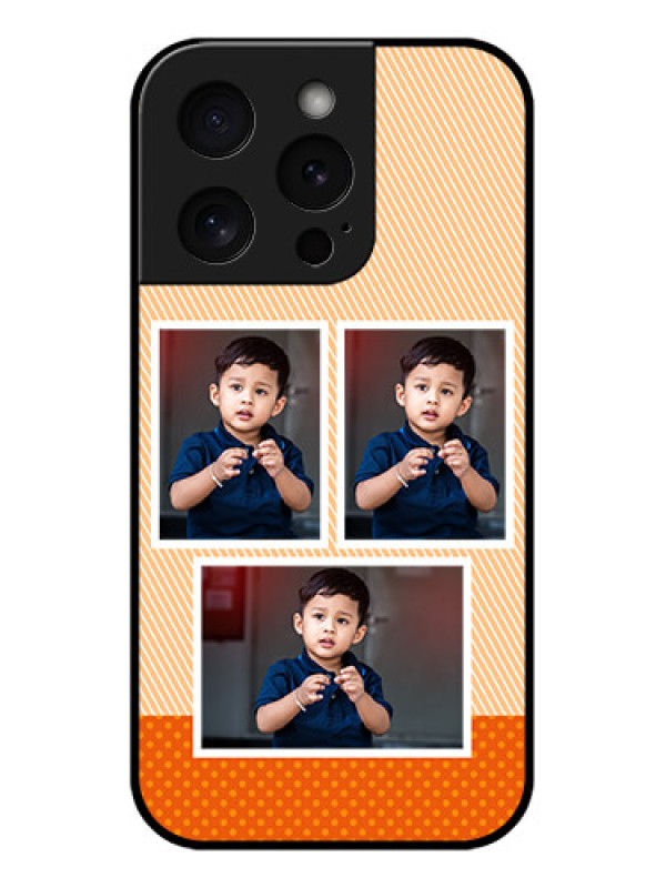 Custom Apple iPhone 15 Pro Custom Glass Phone Case - Bulk Photos Upload Design