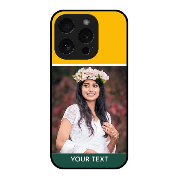 Apple iPhone 15 Pro Custom Glass Phone Case - Love You Design Apple iPhone 15 Pro Custom Glass Phone Case - Love You Design