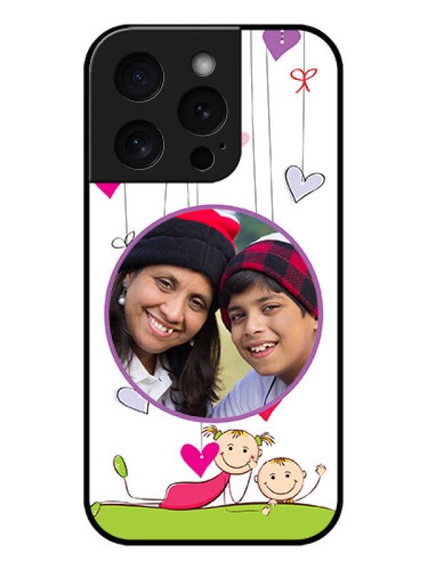 Custom Apple iPhone 15 Pro Custom Glass Phone Case - Cute Kids Phone Case Design