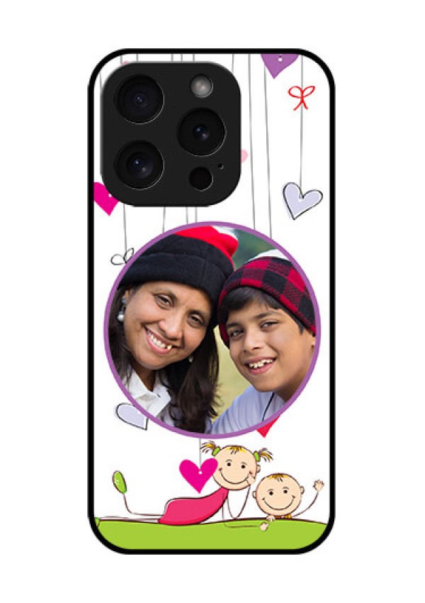 Apple iPhone 15 Pro Custom Glass Phone Case - Cute Kids Phone Case Design