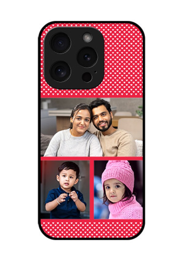 Apple iPhone 15 Pro Custom Glass Phone Case - Bulk Photo Upload Design