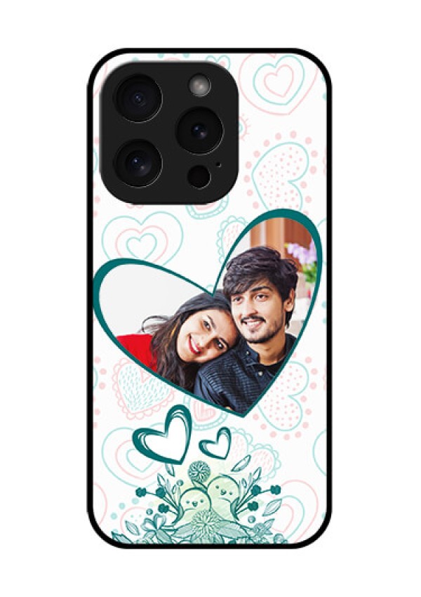 Apple iPhone 15 Pro Custom Glass Phone Case - Premium Couple Design