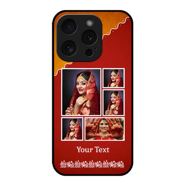 Apple iPhone 15 Pro Custom Glass Phone Case - Wedding Pic Upload Design Apple iPhone 15 Pro Custom Glass Phone Case - Wedding Pic Upload Design