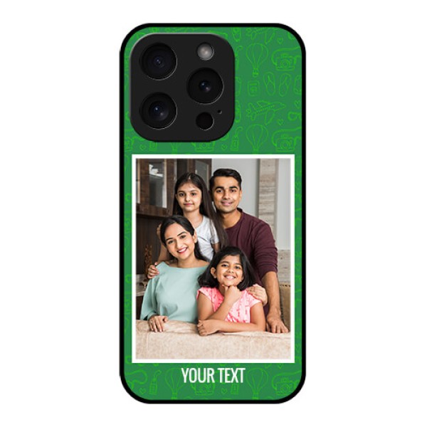 Apple iPhone 15 Pro Custom Glass Phone Case - Picture Upload Design