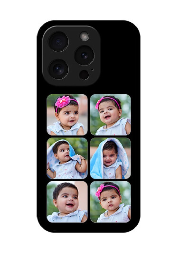 Apple iPhone 15 Pro Custom Glass Phone Case - Multiple Pictures Design