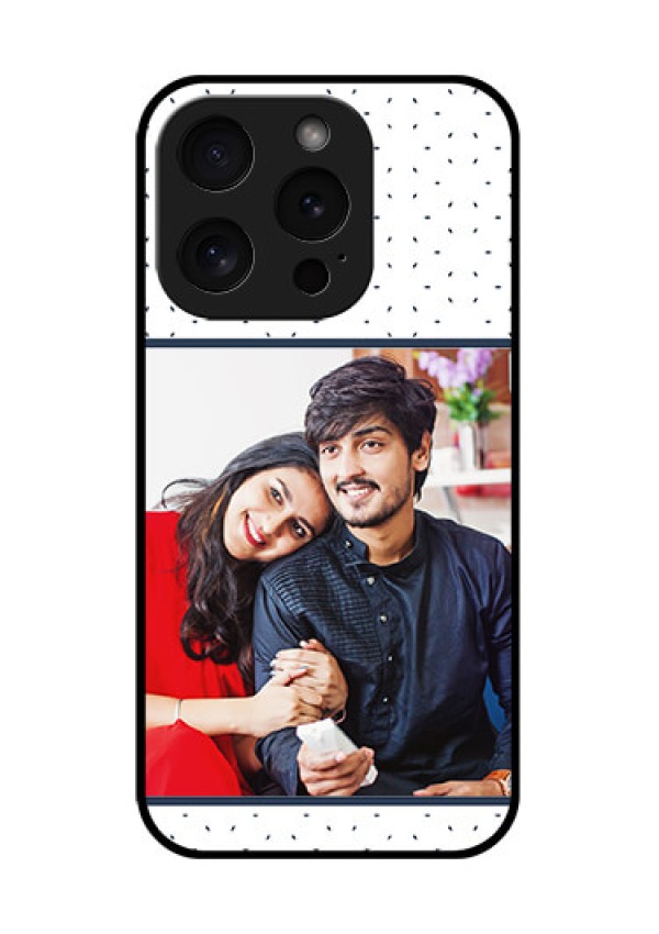 Apple iPhone 15 Pro Custom Glass Phone Case - Premium Dot Design