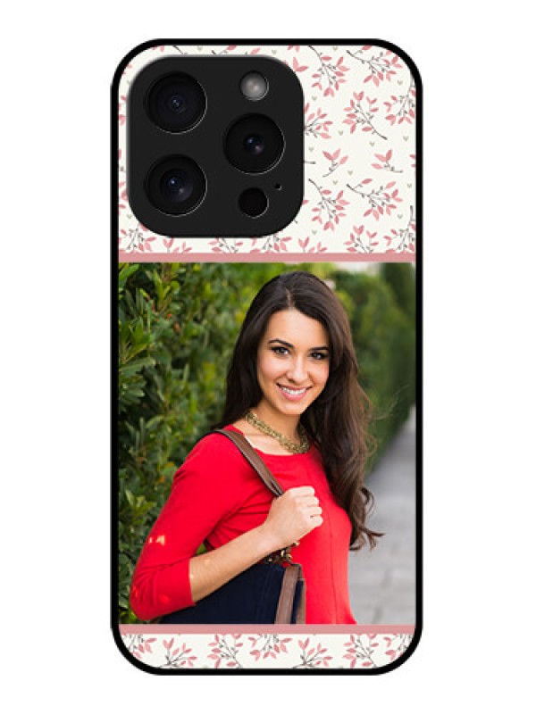 Custom Apple iPhone 15 Pro Custom Glass Phone Case - Stunning Floral Design