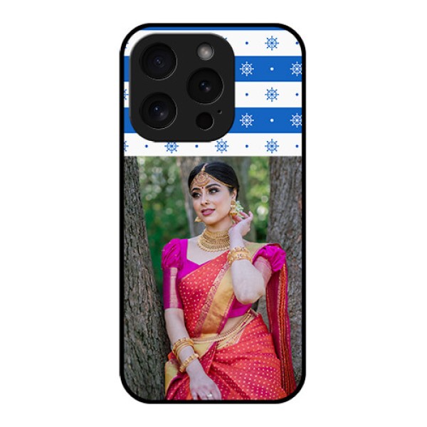 Apple iPhone 15 Pro Custom Glass Phone Case - Snow Pattern Design Apple iPhone 15 Pro Custom Glass Phone Case - Snow Pattern Design