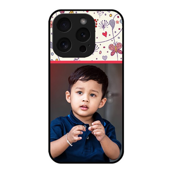Apple iPhone 15 Pro Custom Glass Phone Case - Premium Floral Design