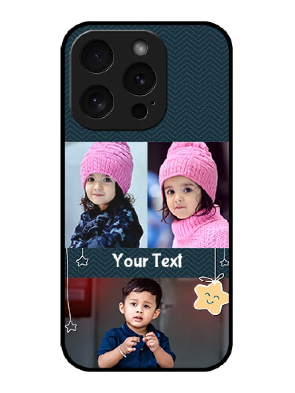 Custom Apple iPhone 15 Pro Custom Glass Phone Case - Hanging Stars Design