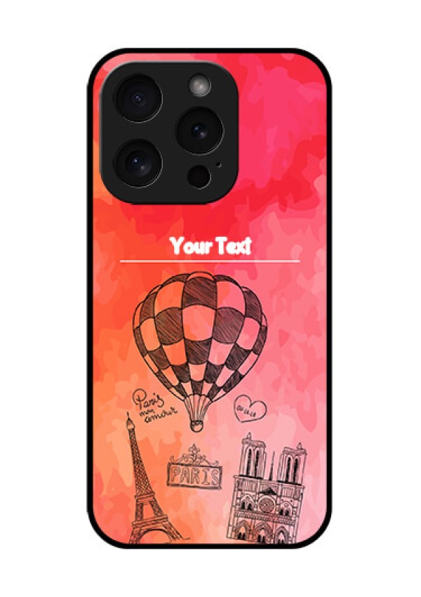Apple iPhone 15 Pro Custom Glass Phone Case - Paris Theme Design