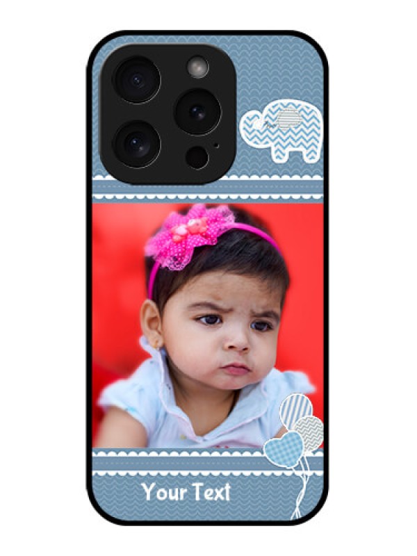 Custom Apple iPhone 15 Pro Custom Glass Phone Case - With Kids Pattern Design