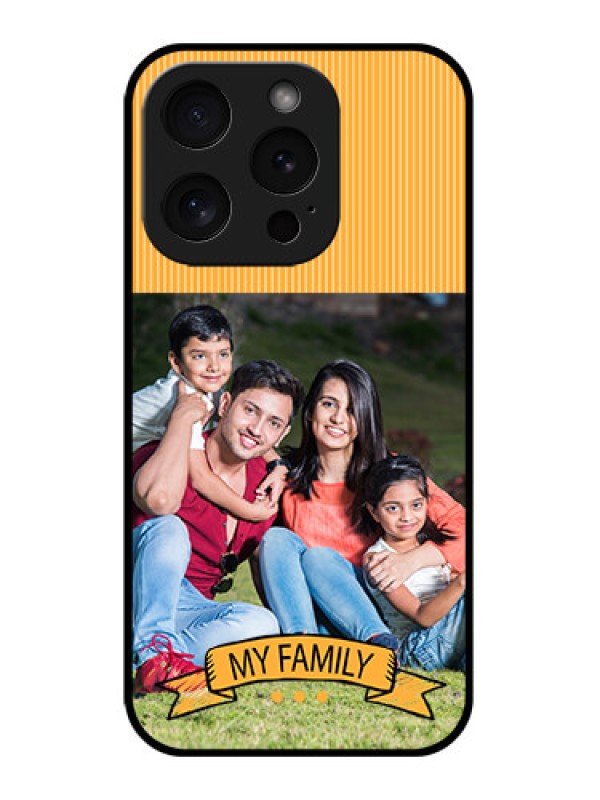 Custom Apple iPhone 15 Pro Custom Glass Phone Case - My Family Design