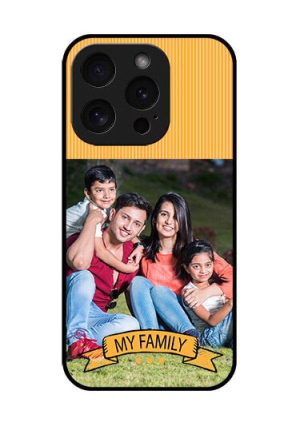 Apple iPhone 15 Pro Custom Glass Phone Case - My Family Design